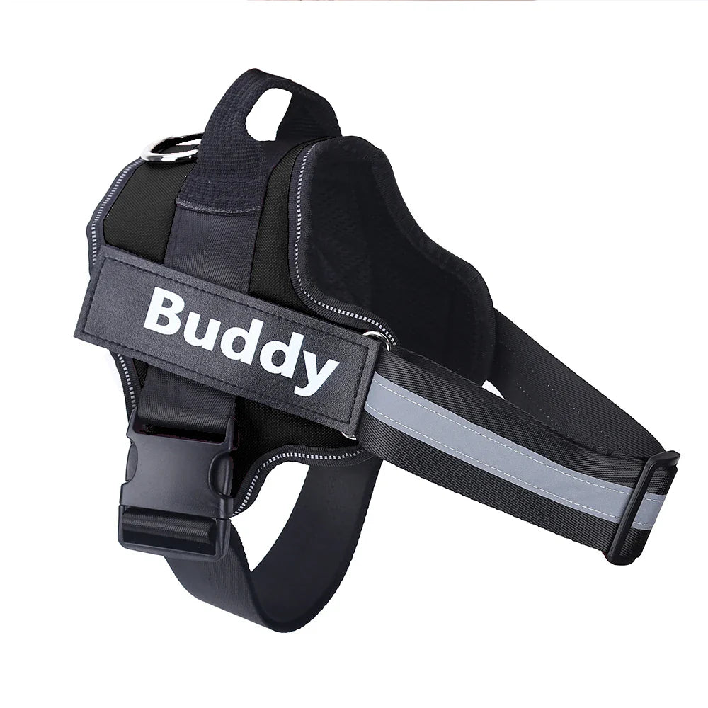 Brio - Personalised No-Pull Dog Harness with Engraved Nameplate