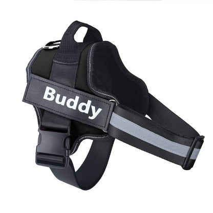 Brio - Personalised No-Pull Dog Harness with Engraved Nameplate