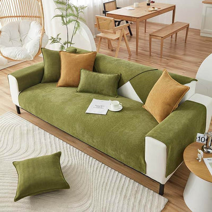 Halo - Herringbone Chenille Couch Cover, Waterproof and Antibacterial