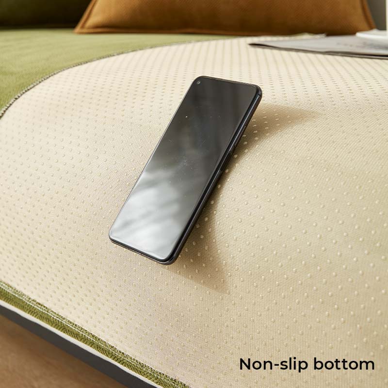 Halo - Herringbone Chenille Couch Cover, Waterproof and Antibacterial
