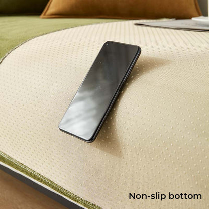 Halo - Herringbone Chenille Couch Cover, Waterproof and Antibacterial