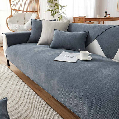 Halo - Herringbone Chenille Couch Cover, Waterproof and Antibacterial