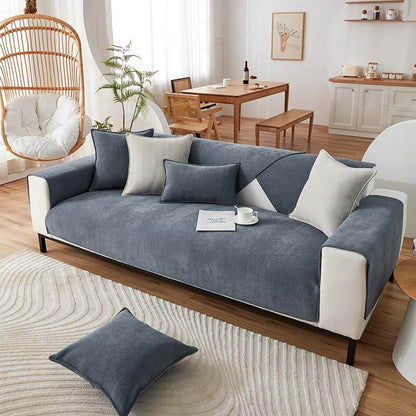 Halo - Herringbone Chenille Couch Cover, Waterproof and Antibacterial