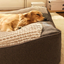 Wren - Thick Orthopedic Dog Cushion Bed, Crystal Velvet with Spine Support