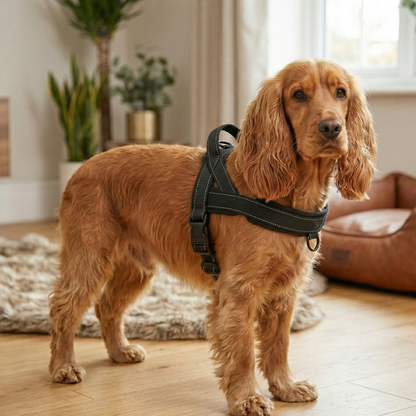 Higgle No-Pull Dog Harness Black (Medium)