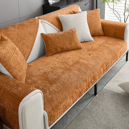 Frith - Waterproof Antimicrobial Chenille Couch Cover, Non-Slip