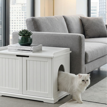 HideAway Cat Litter Cabinet And Indoor Cat Enclosure