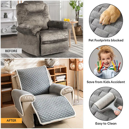 Cairn - Plush Scratch-Resistant Sofa Cover, Elastic Straps