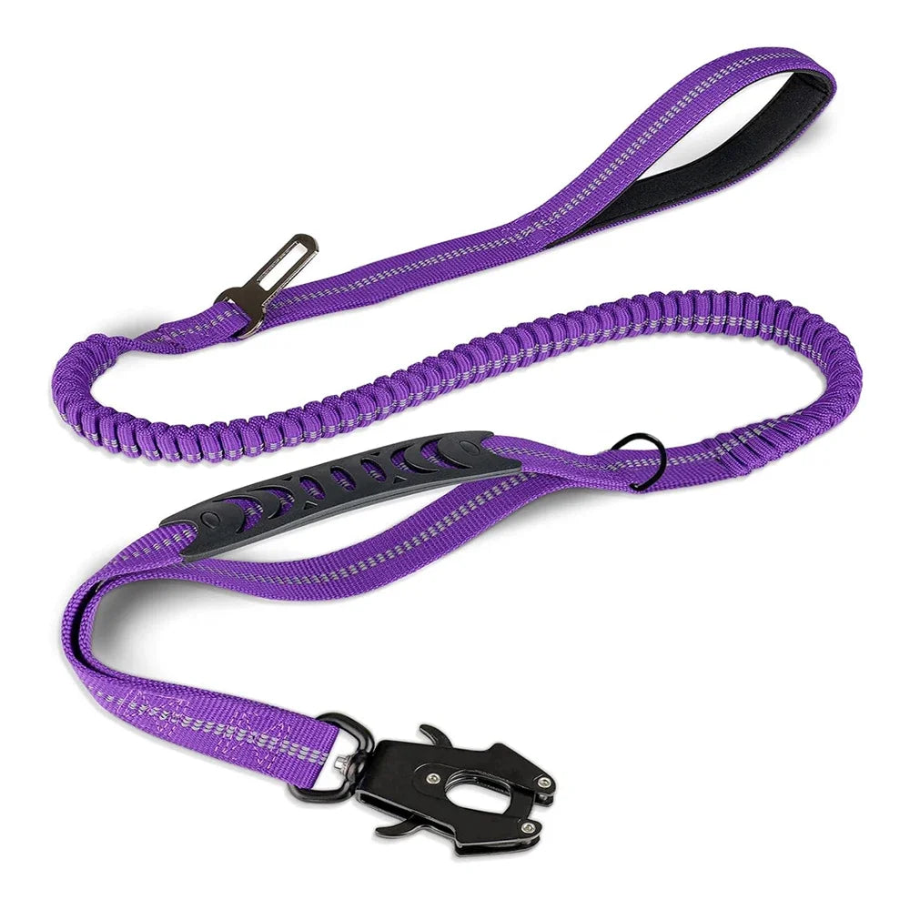 Vesper - Bungee Leash with Dual Handles and Car Clip