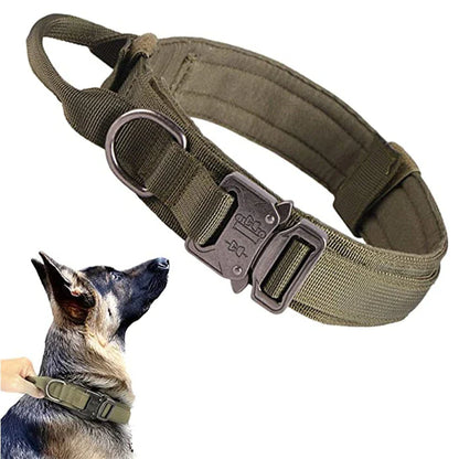 Cedar - Heavy Duty Tactical Dog Collar with Control Handle, 1000D Nylon