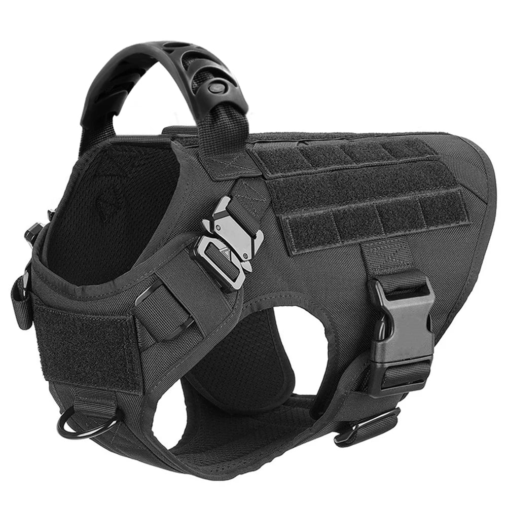 Caspian - Large Dog Tactical No-Pull Harness, Front & Back Clip
