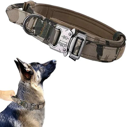 Cedar - Heavy Duty Tactical Dog Collar with Control Handle, 1000D Nylon