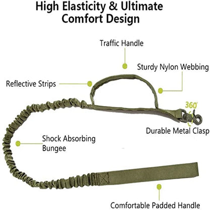 Cedar - Heavy Duty Tactical Dog Collar with Control Handle, 1000D Nylon