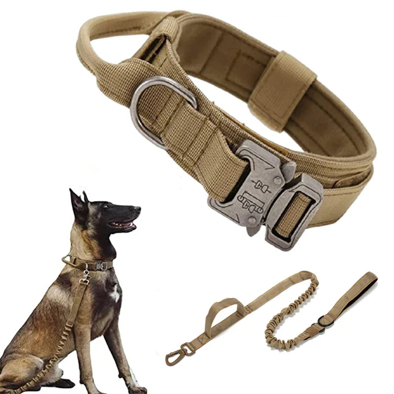 Cedar - Heavy Duty Tactical Dog Collar with Control Handle, 1000D Nylon