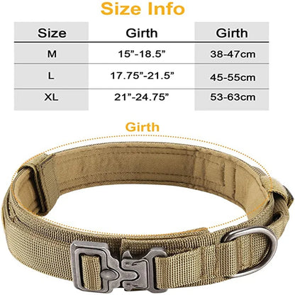 Cedar - Heavy Duty Tactical Dog Collar with Control Handle, 1000D Nylon