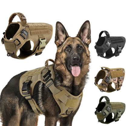 Caspian - Large Dog Tactical No-Pull Harness, Front & Back Clip