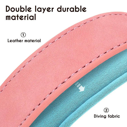 Slate - Personalised Leather Dog Collar and Leash Set, Engraved