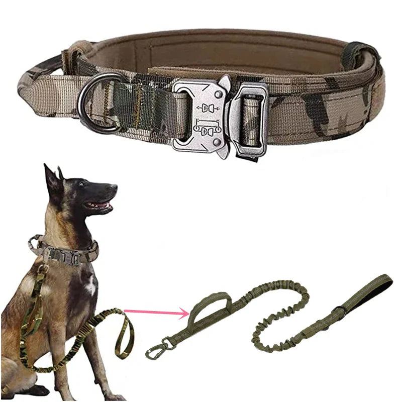 Cedar - Heavy Duty Tactical Dog Collar with Control Handle, 1000D Nylon