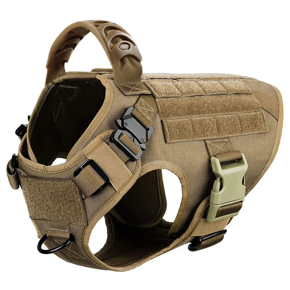 Caspian - Large Dog Tactical No-Pull Harness, Front & Back Clip