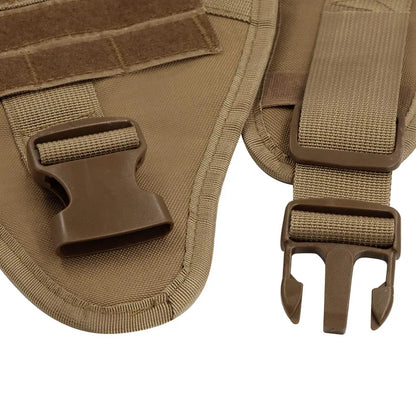 Onyx - Tactical Dog Harness Full Set with Leash & MOLLE Pouches
