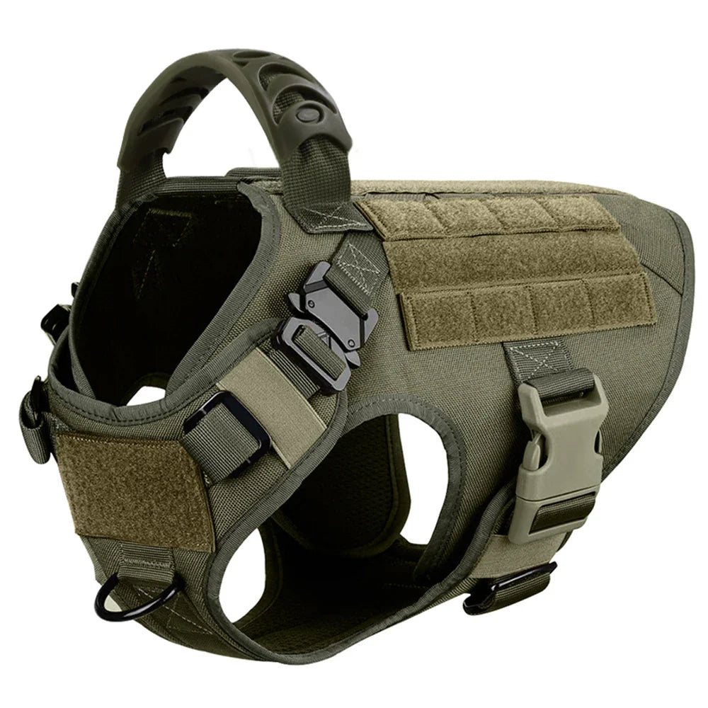 Caspian - Large Dog Tactical No-Pull Harness, Front & Back Clip