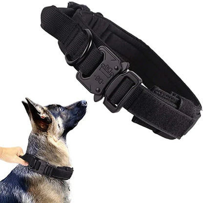Cedar - Heavy Duty Tactical Dog Collar with Control Handle, 1000D Nylon
