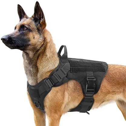 Onyx - Tactical Dog Harness Full Set with Leash & MOLLE Pouches