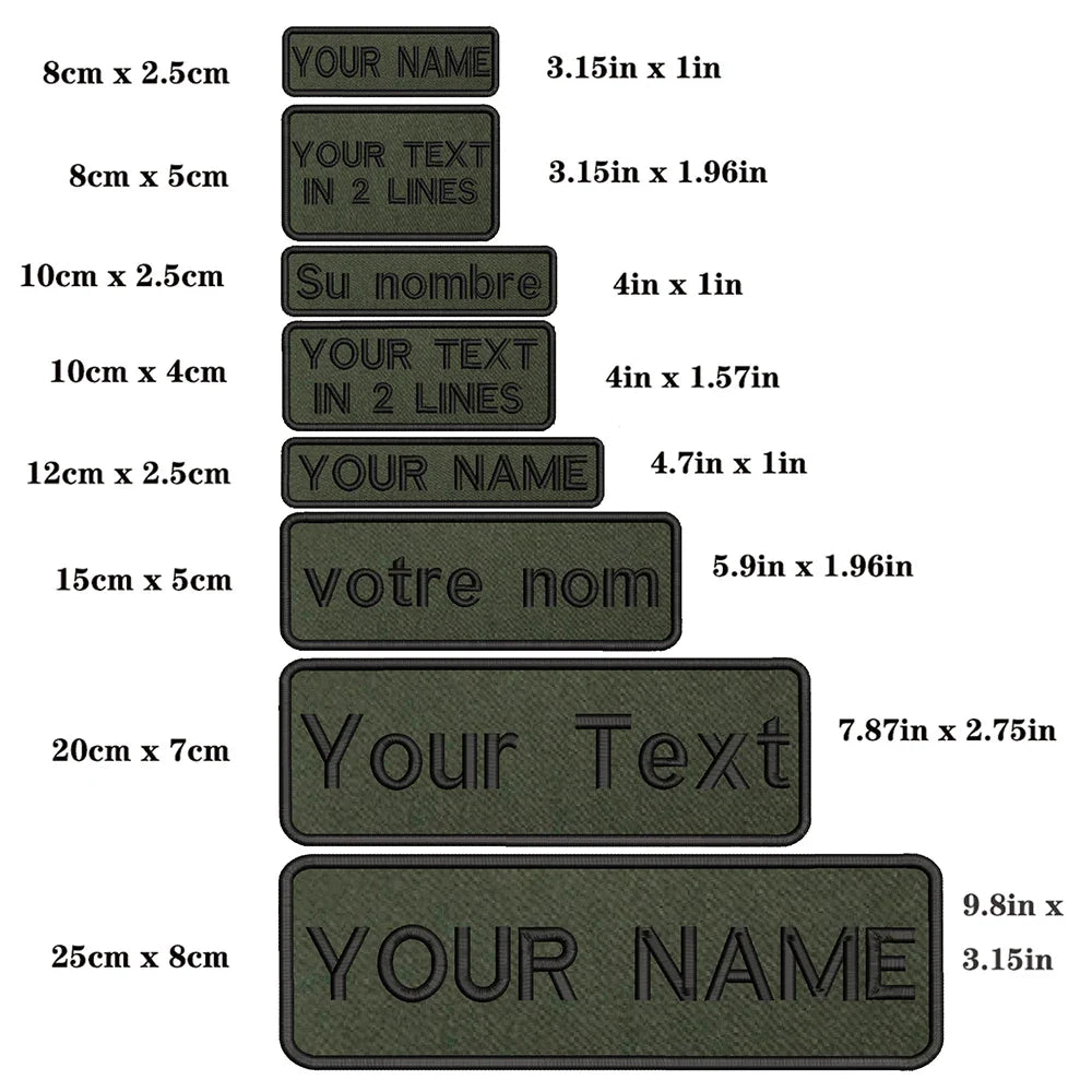 Trent - Personalised Velcro Dog Harness Name Patch