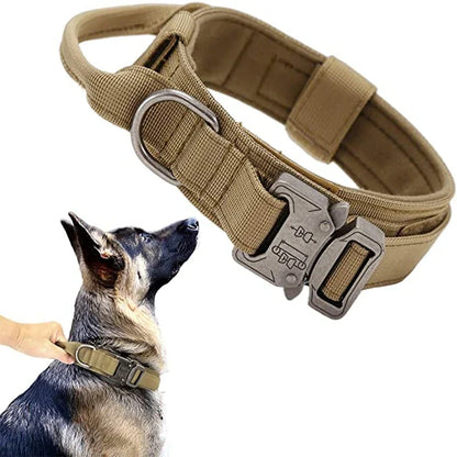 Cedar - Heavy Duty Tactical Dog Collar with Control Handle, 1000D Nylon