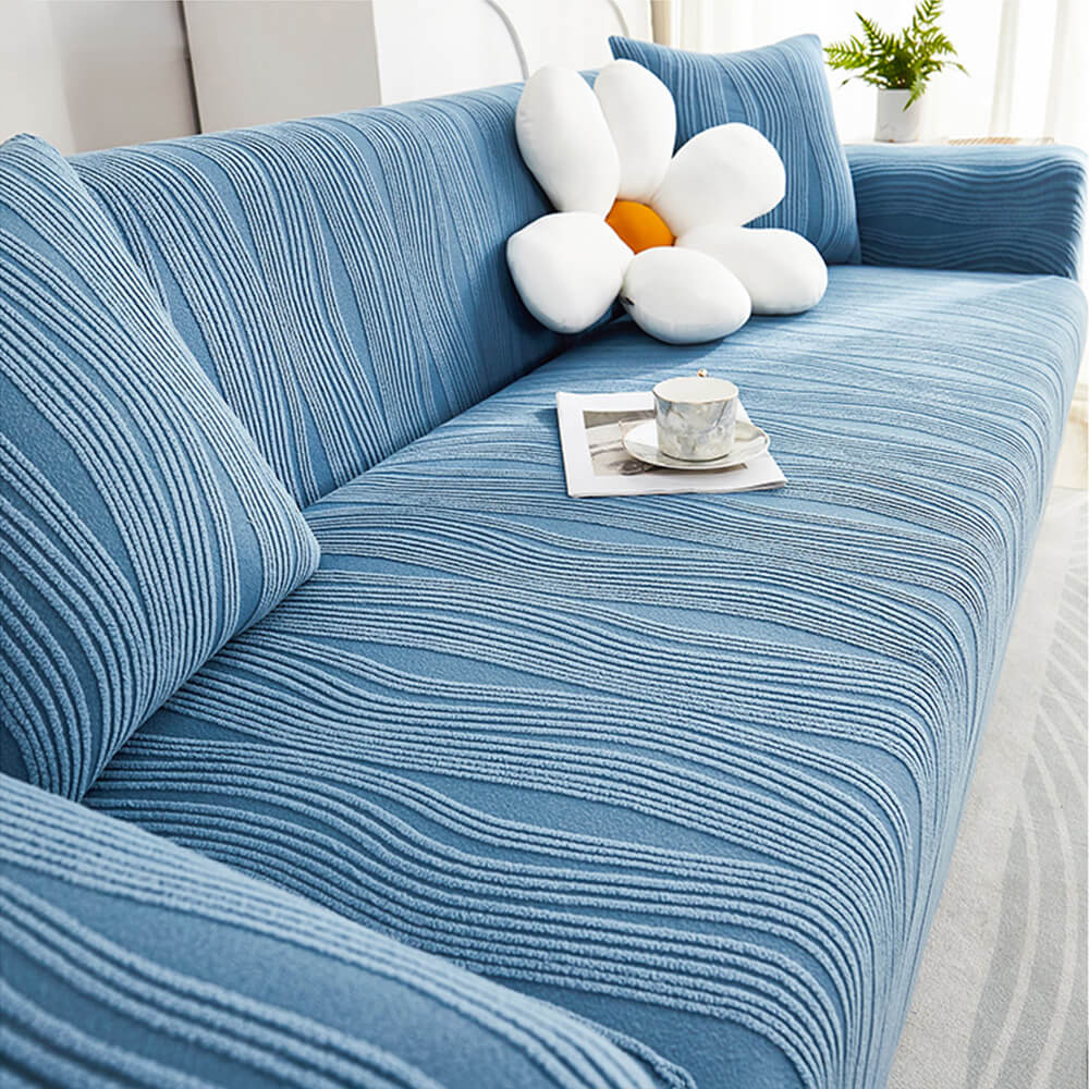 Hazel - Jacquard Stretch Full-Cover Sofa Protector, Anti-Scratch