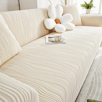 Hazel - Jacquard Stretch Full-Cover Sofa Protector, Anti-Scratch
