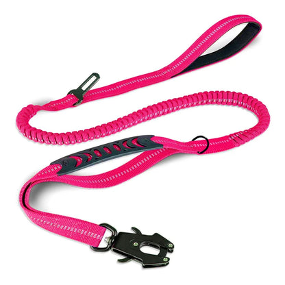 Vesper - Bungee Leash with Dual Handles and Car Clip