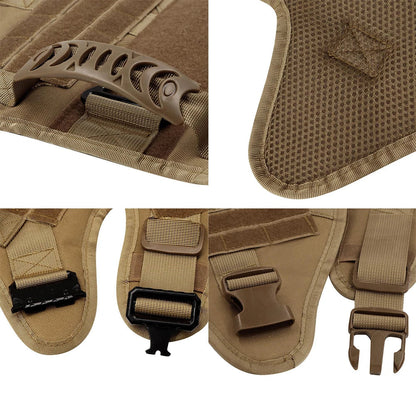 Caspian - Large Dog Tactical No-Pull Harness, Front & Back Clip