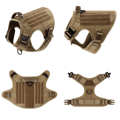 Onyx - Tactical Dog Harness Full Set with Leash & MOLLE Pouches