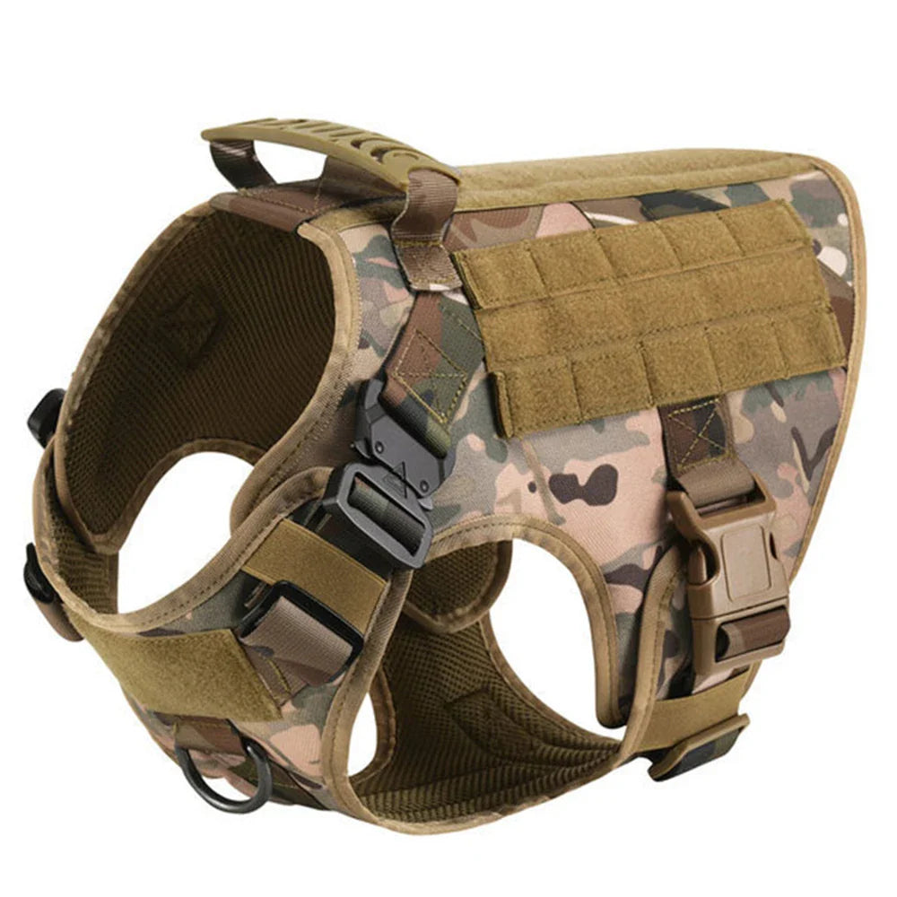 Caspian - Large Dog Tactical No-Pull Harness, Front & Back Clip