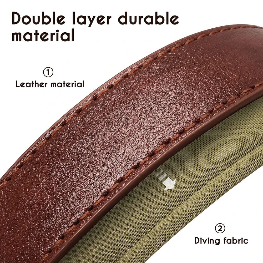 Birch - Custom Engraved Leather Dog Collar, Adjustable All Sizes