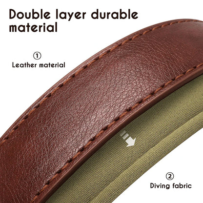 Birch - Custom Engraved Leather Dog Collar, Adjustable All Sizes
