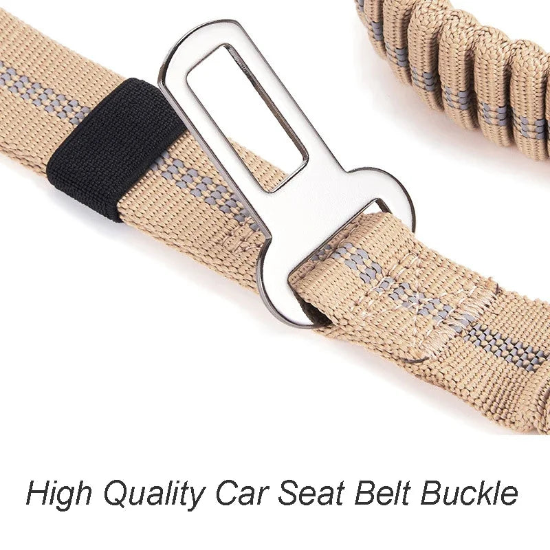 Vesper - Bungee Leash with Dual Handles and Car Clip