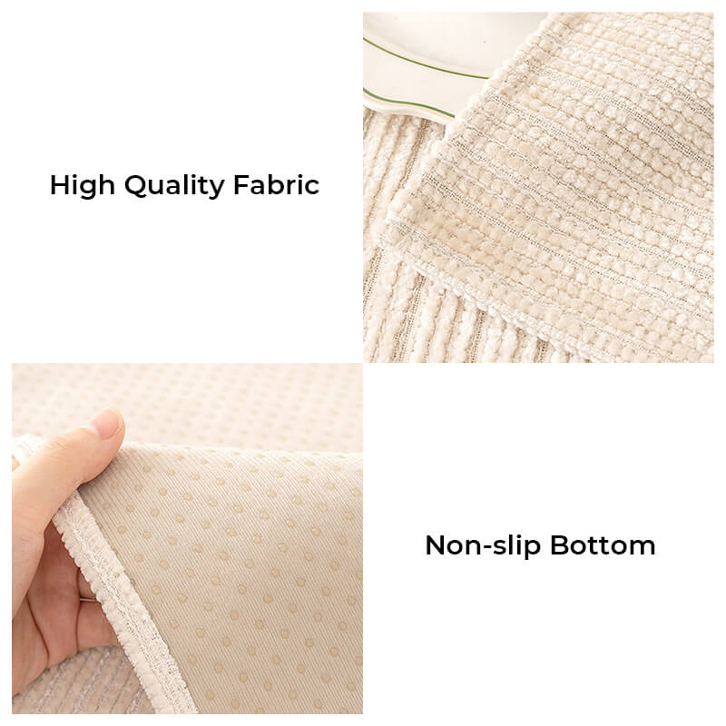 Rowan - Solid Chenille Scratch-Resistant Couch Cover