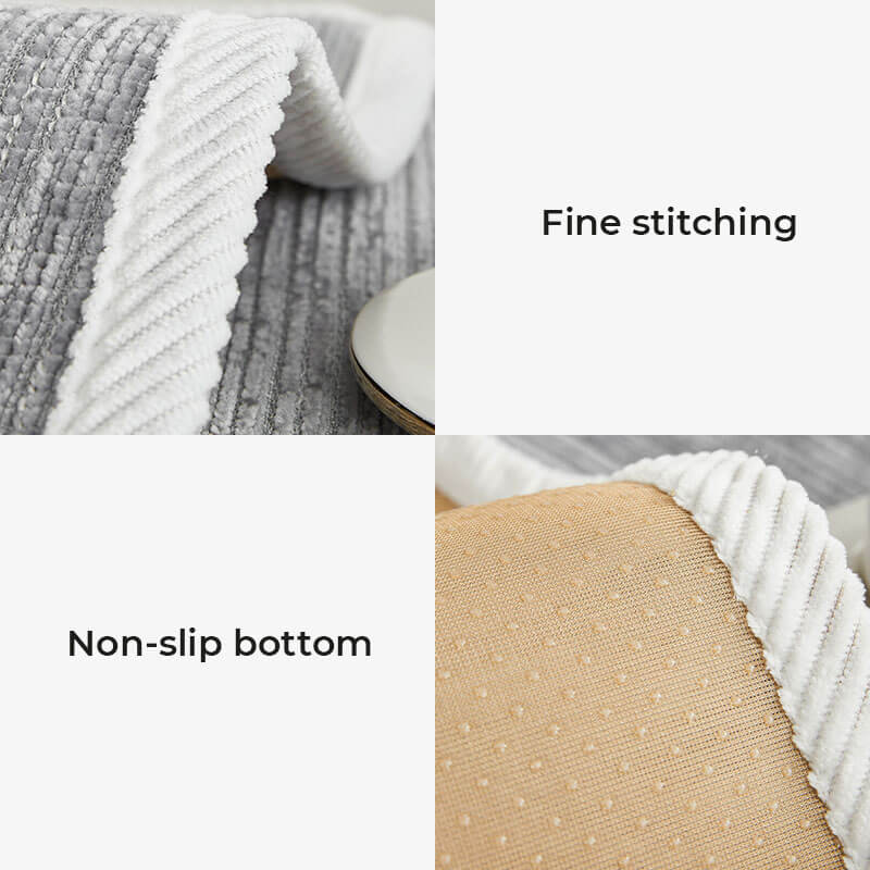 Frith - Waterproof Antimicrobial Chenille Couch Cover, Non-Slip
