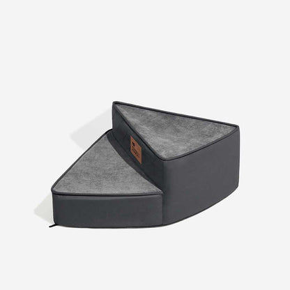 Tamar - Luxe Faux Leather Spiral Pet Stairs, Washable