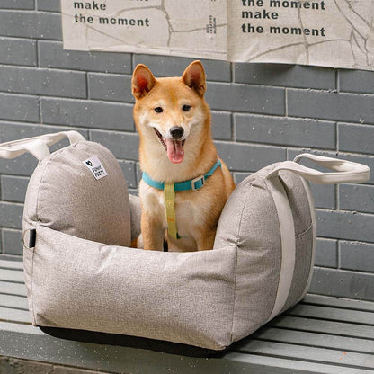 Linden - Dog Car Seat Bed with Safety Buckle, Dual-Use