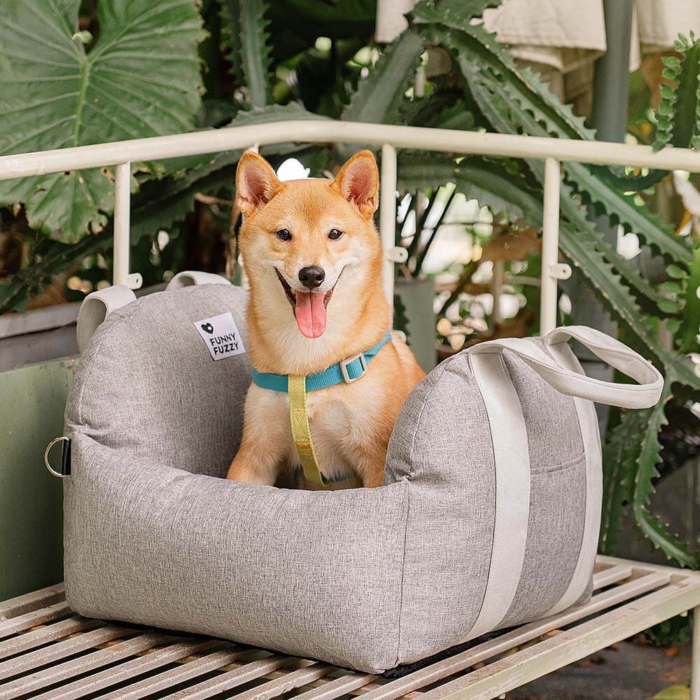 Linden - Dog Car Seat Bed with Safety Buckle, Dual-Use
