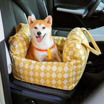 Linden - Dog Car Seat Bed with Safety Buckle, Dual-Use