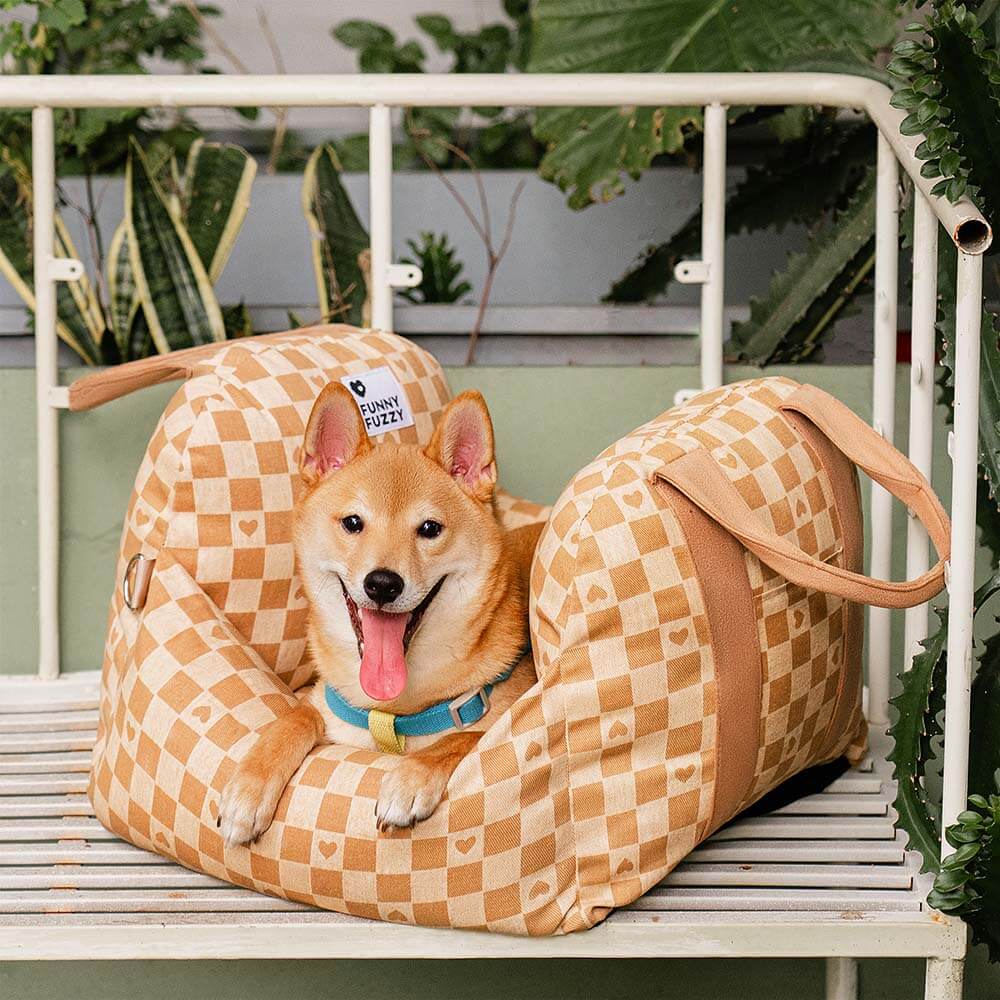 Linden - Dog Car Seat Bed with Safety Buckle, Dual-Use