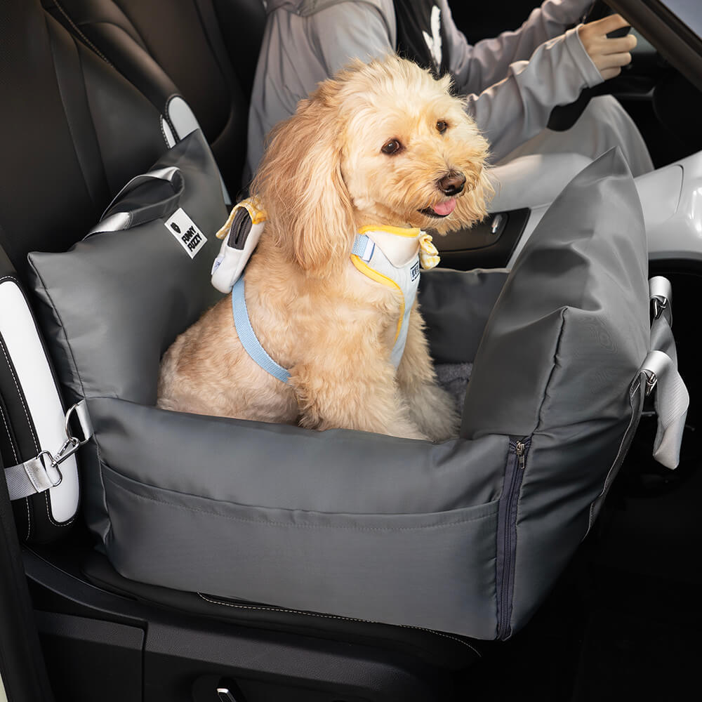 Linden - Dog Car Seat Bed with Safety Buckle, Dual-Use
