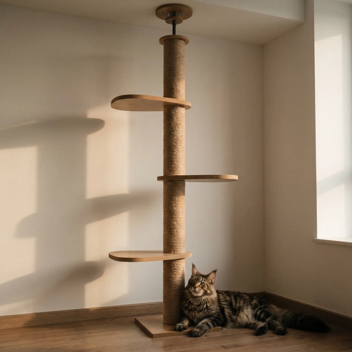 Maine Coon with the Aerie cat tree