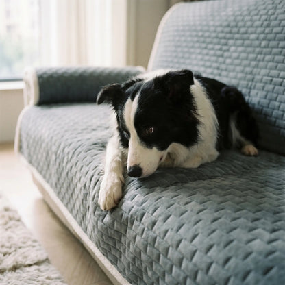 Border Collie using the Cairn sofa cover
