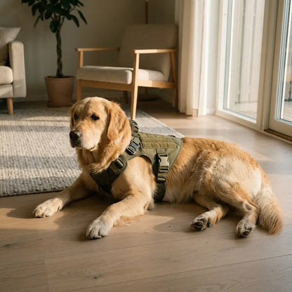 Golden Retriever with the Caspian harness