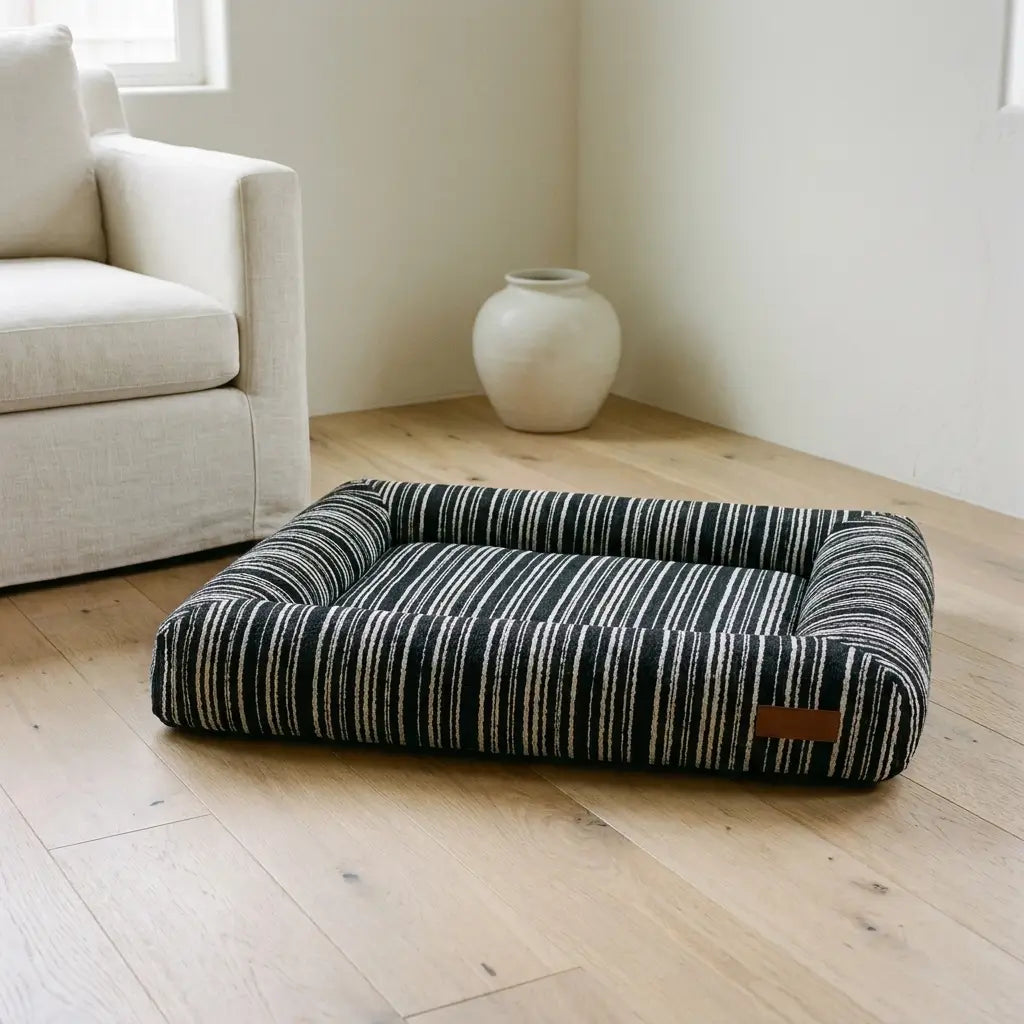 Crag orthopedic bolster dog bed, studio shot